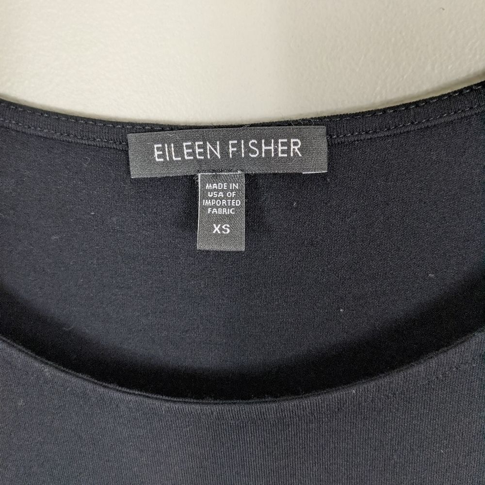 Eileen Fisher Black Sleeveless Tunic Top Women's XS - Picture 5 of 9